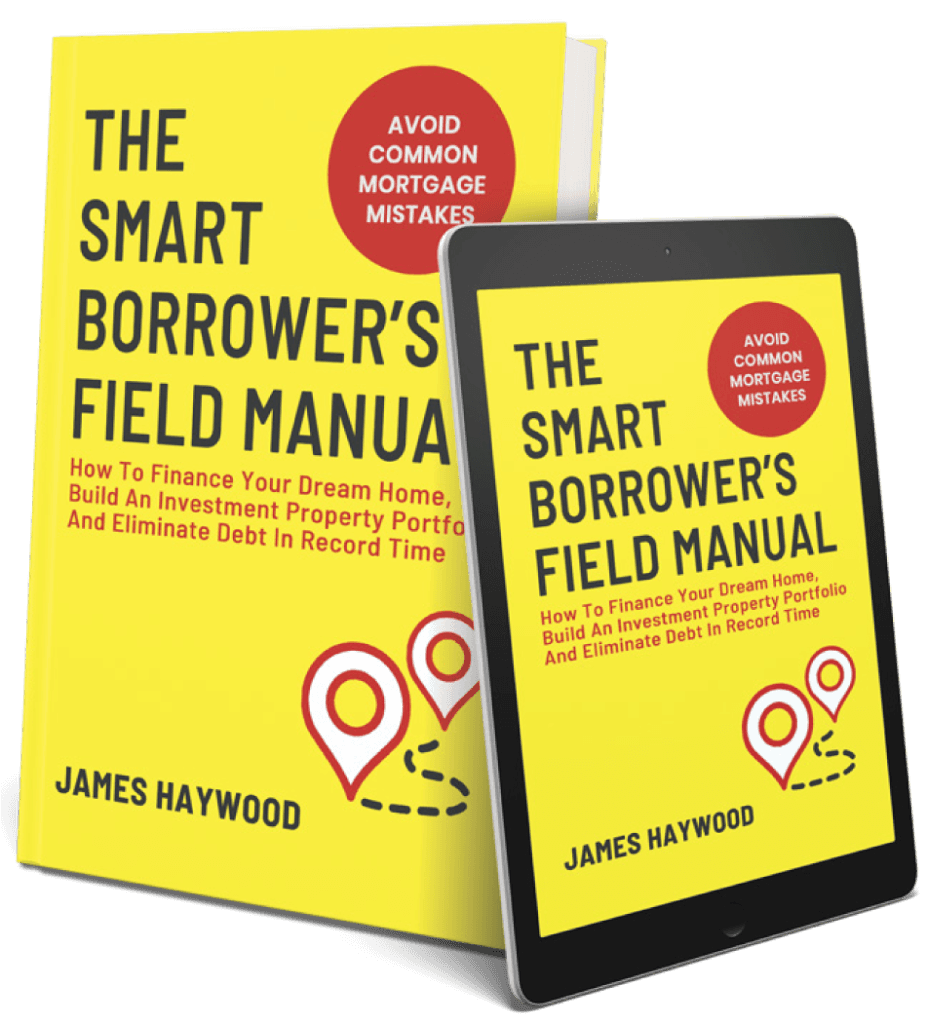 The Smart Borrower's Field Manual by James Haywood — book and tablet mockup